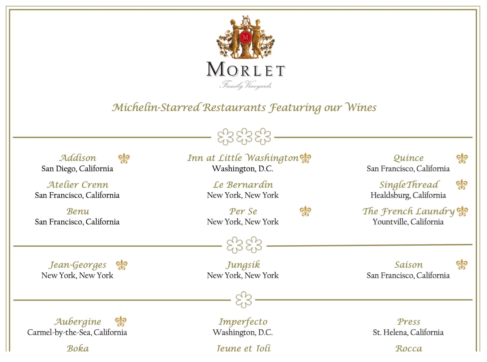 三ツ星レストラン