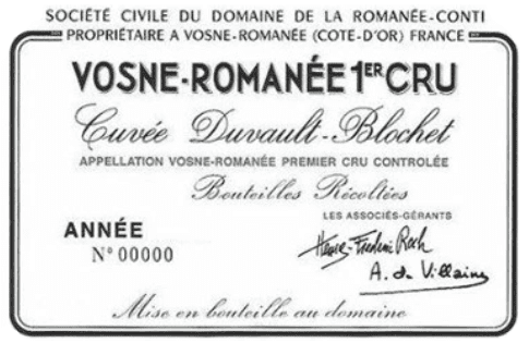 VOSNE ROMANEE 1CRU