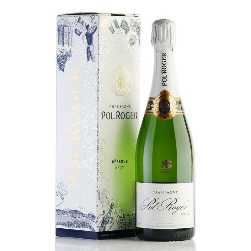 ポル ロジェ ブリュット レゼルヴ NV ギフトボックス 正規品 レゼルブ Pol Roger Brut Reserve フランス シャンパン  シャンパーニュ