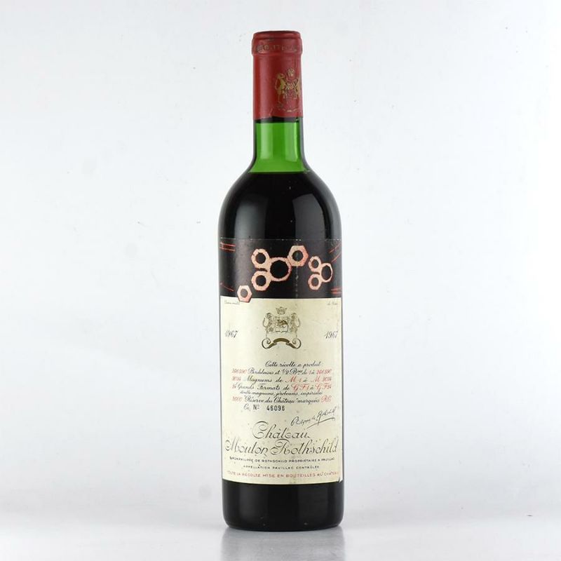 シャトームートンロートシルト1967 750ml 未開栓 □1円～ シャトー・ムートン・ロートシルト 1967 750ml 14％未満