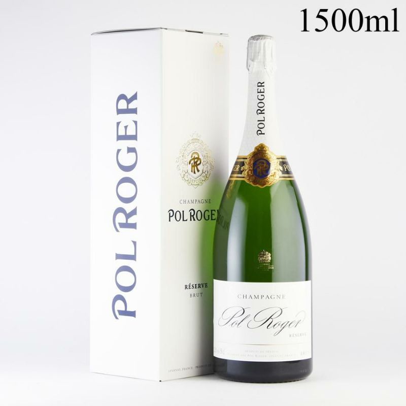 ポル ロジェ ブリュット レゼルヴ NV マグナム 1500ml ギフトボックス 正規品 レゼルブ Pol Roger Brut Reserve  フランス シャンパン シャンパーニュ