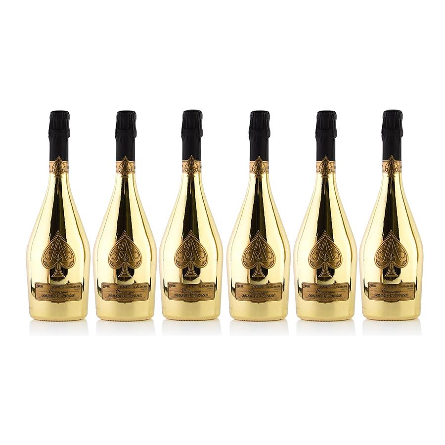 アルマンド ゴールド NV 1ケース 6本 アルマン ド ブリニャック Armand de Brignac ゴールドシャンパン （ボトルのみ）