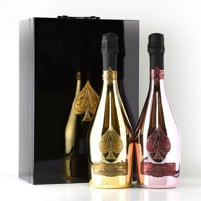 アルマンド ゴールド&ロゼ2本セット NV ケース付き アルマン ド ブリニャック アルマンドブリニャック Armand de Brignac  Gold & Rose Set フランス シャンパン シャンパーニュ