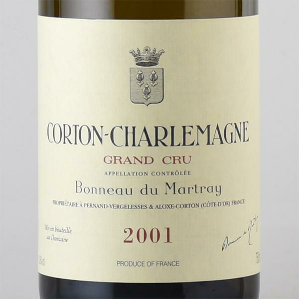 ボノー デュ マルトレイ コルトン シャルルマーニュ グラン クリュ 2001 フランス ブルゴーニュ 白ワイン