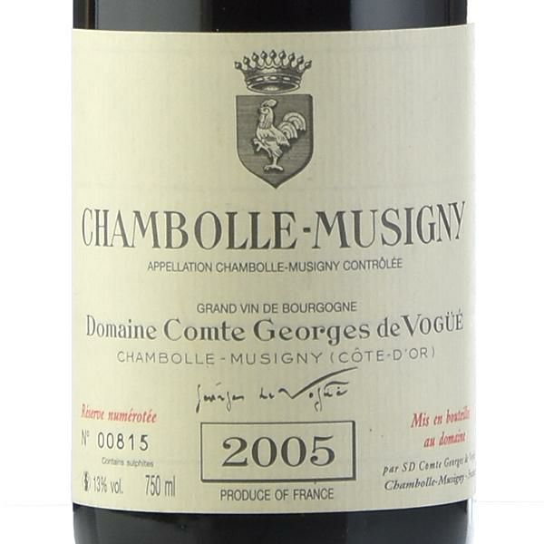 コント ジョルジュ ド ヴォギュエ シャンボール ミュジニー 2005 Comte Georges de Vogue Chambolle Musigny  フランス ブルゴーニュ 赤ワイン | 勝田商店 公式通販サイト KATSUDA本店