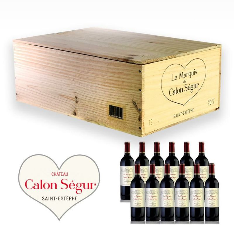 ル マルキ ド カロン セギュール 2017 1ケース 12本 オリジナル木箱入り シャトー カロン セギュール Chateau Calon  Segur Le Marquis de Calon Segur フランス ボルドー 赤ワイン