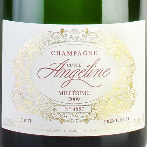 ジュール ラサール キュヴェ アンジェリーヌ ブリュット 2009 正規品 ギフトボックス J. Lassalle Cuvee Angeline  Brut フランス シャンパン シャンパーニュ