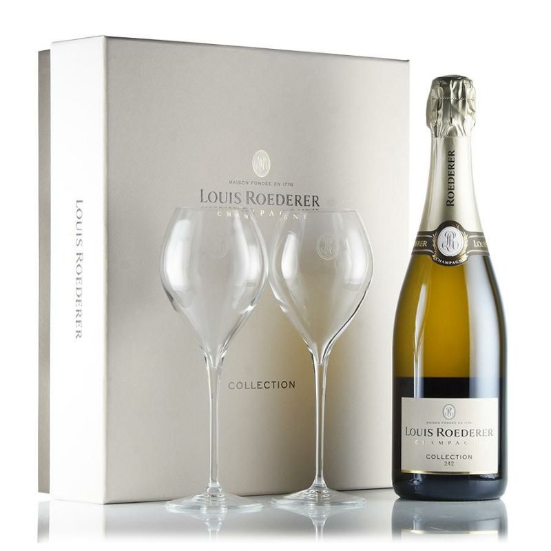 LOUIS ROEDERER ルイ・ロデレール ロゴ入り シャンパングラス 2脚 激安