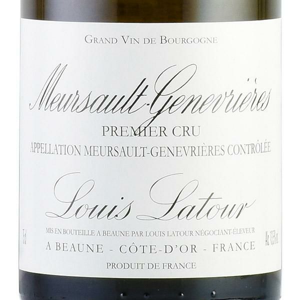 ルイ ラトゥール ムルソー プルミエ クリュ ジュヌヴリエール 2007 Louis Latour Meursault Geneverieres  フランス ブルゴーニュ 白ワイン | 勝田商店 公式通販サイト KATSUDA本店