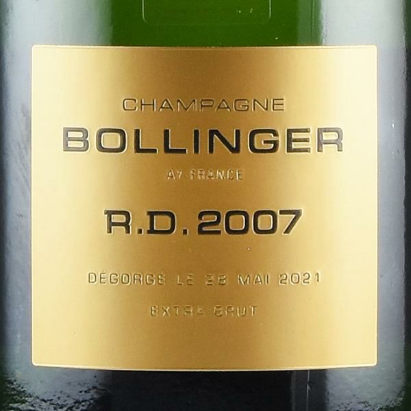 ボランジェ アール ディー 2007 RD Bollinger R.D. フランス シャンパン シャンパーニュ