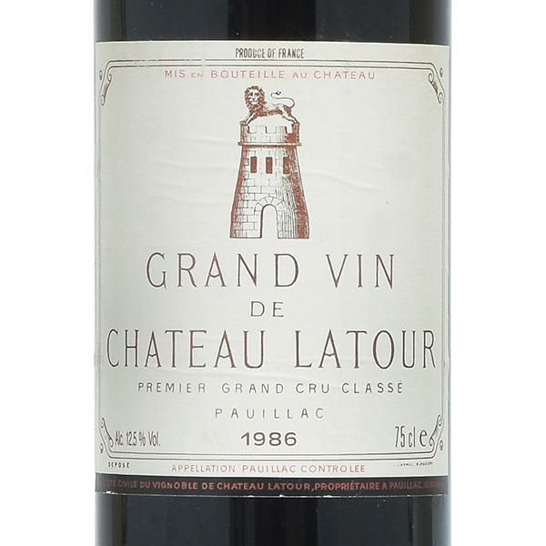 シャトー ラトゥール 1986 Chateau Latour フランス ボルドー 赤ワイン