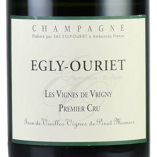 エグリ ウーリエ レ ヴィーニュ ド ヴリニー NV 正規品 Egly Ouriet Les Vignes de Vrigny フランス シャンパン  シャンパーニュ