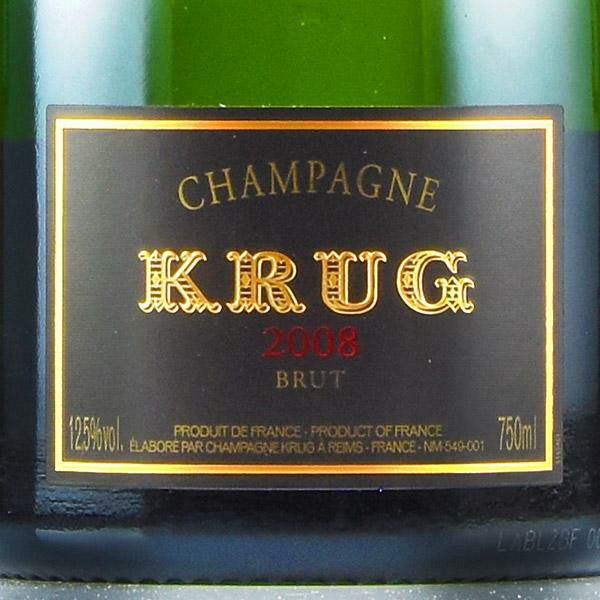 クリュッグ ヴィンテージ 2008 Krug Vintage フランス シャンパン