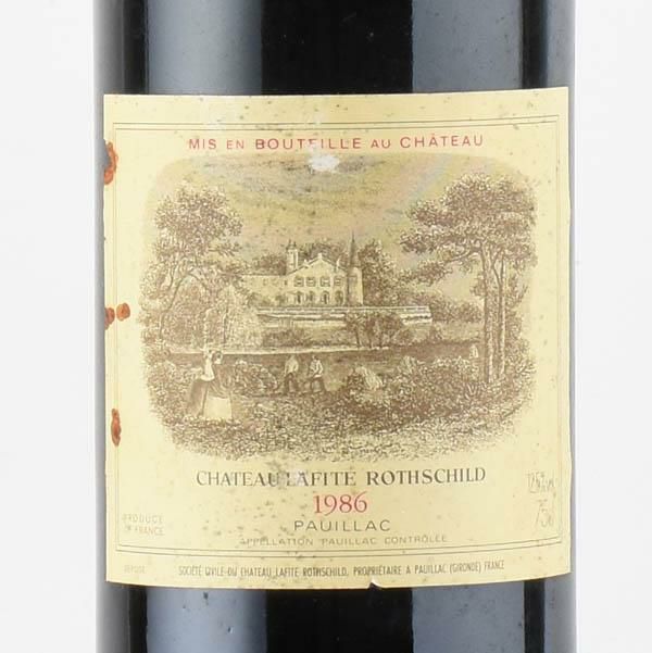 シャトー ラフィット ロートシルト 1986 ラベル不良 ロスチャイルド