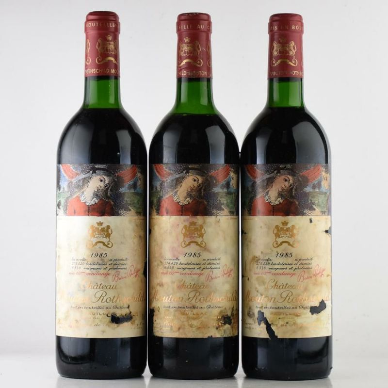 シャトー ムートン ロートシルト 1985 ラベル不良 ロスチャイルド Chateau Mouton Rothschild フランス ボルドー 赤ワイン