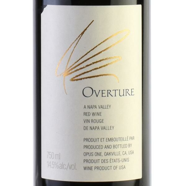 オーヴァチャー NV ラベル不良 オーパスワンのセカンド オーバーチュア オーヴァーチュア Opus One Overture アメリカ  カリフォルニア 赤ワイン