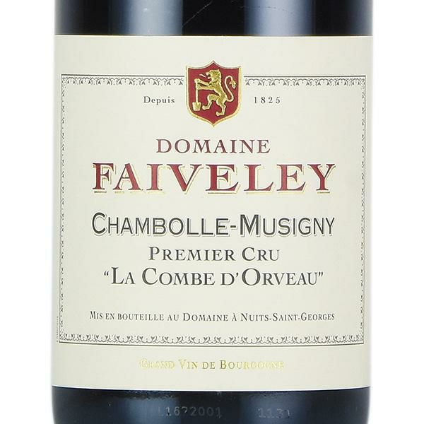 フェヴレ シャンボール ミュジニー プルミエ クリュ ラ コンブ ドルヴォー 2020 正規品 Faiveley Chambolle Musigny  La Combe dOrveau フランス ブルゴーニュ 赤ワイン | 勝田商店 公式通販サイト KATSUDA本店