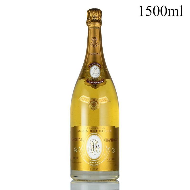 ルイロデレール　クリスタル　1995マグナムボトル　木箱入り ルイ ロデレール クリスタル 1995 マグナム 1500ml 木箱入り