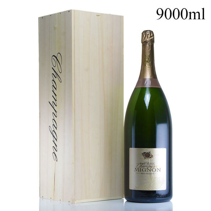 ピエール ミニョン ブリュット プレスティージュ NV サルマナザール 9000ml 木箱入り Pierre Mignon Brut Prestige  フランス シャンパン シャンパーニュ 新入荷