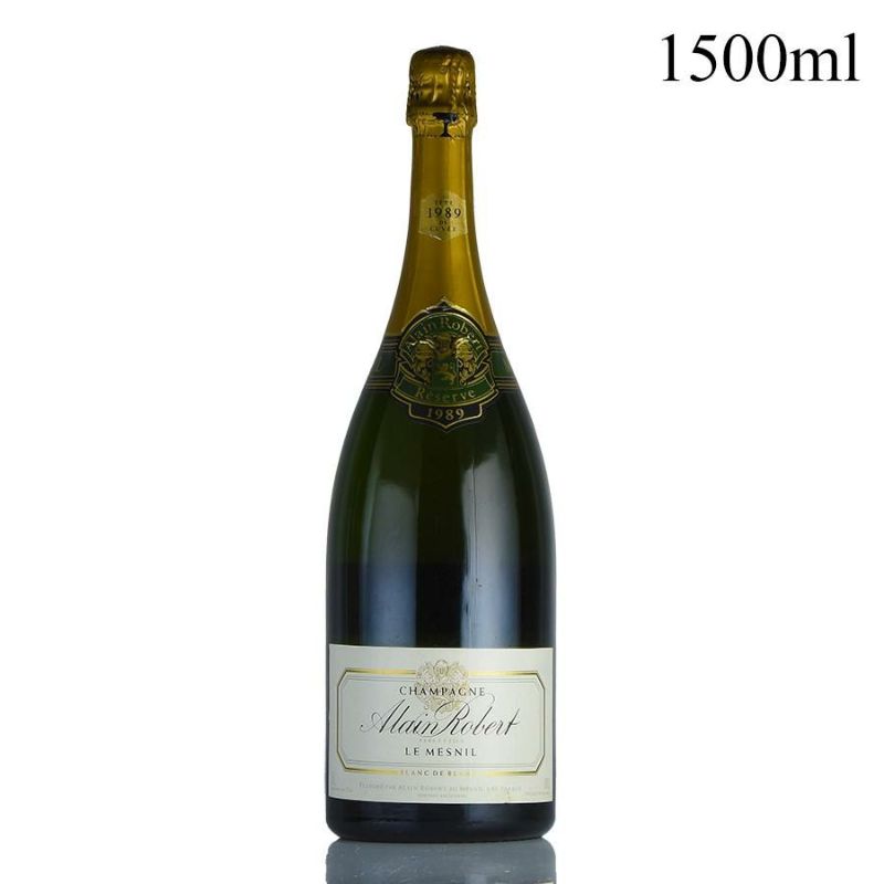 アラン ロベール ル メニル レゼルヴ ブラン ド ブラン 1989 マグナム 1500ml ブランドブラン レゼルブ Alain Robert Le  Mesnil Reserve Blanc de Blanc フランス シャンパン シャンパーニュ | 勝田商店 公式通販サイト KATSUDA本店