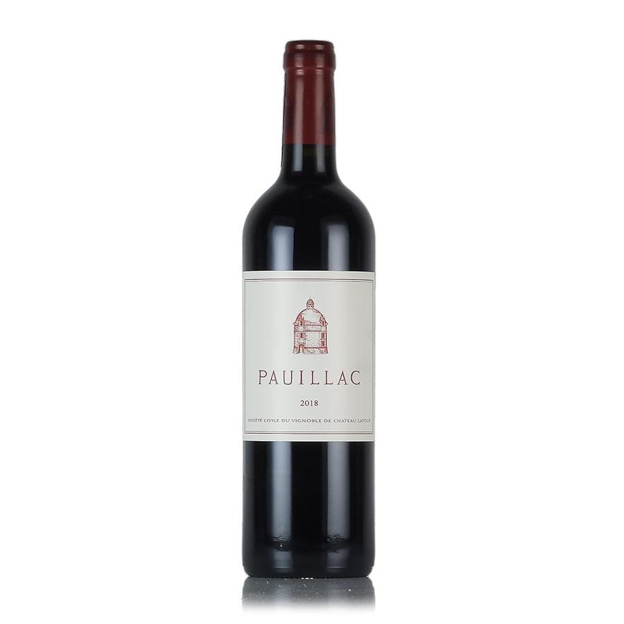 ポイヤック ド ラトゥール 2018 シャトー ラトゥール Chateau Latour 