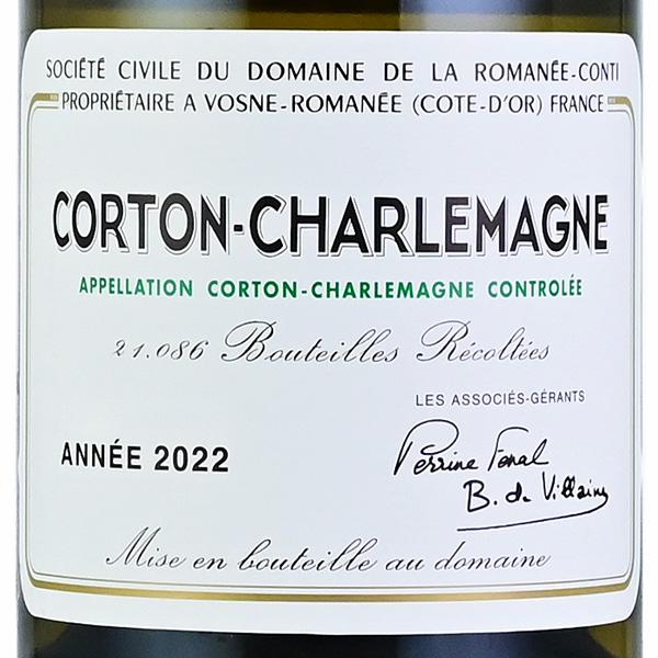 ロマネコンティ コルトン シャルルマーニュ 2022 正規品 ドメーヌ ド